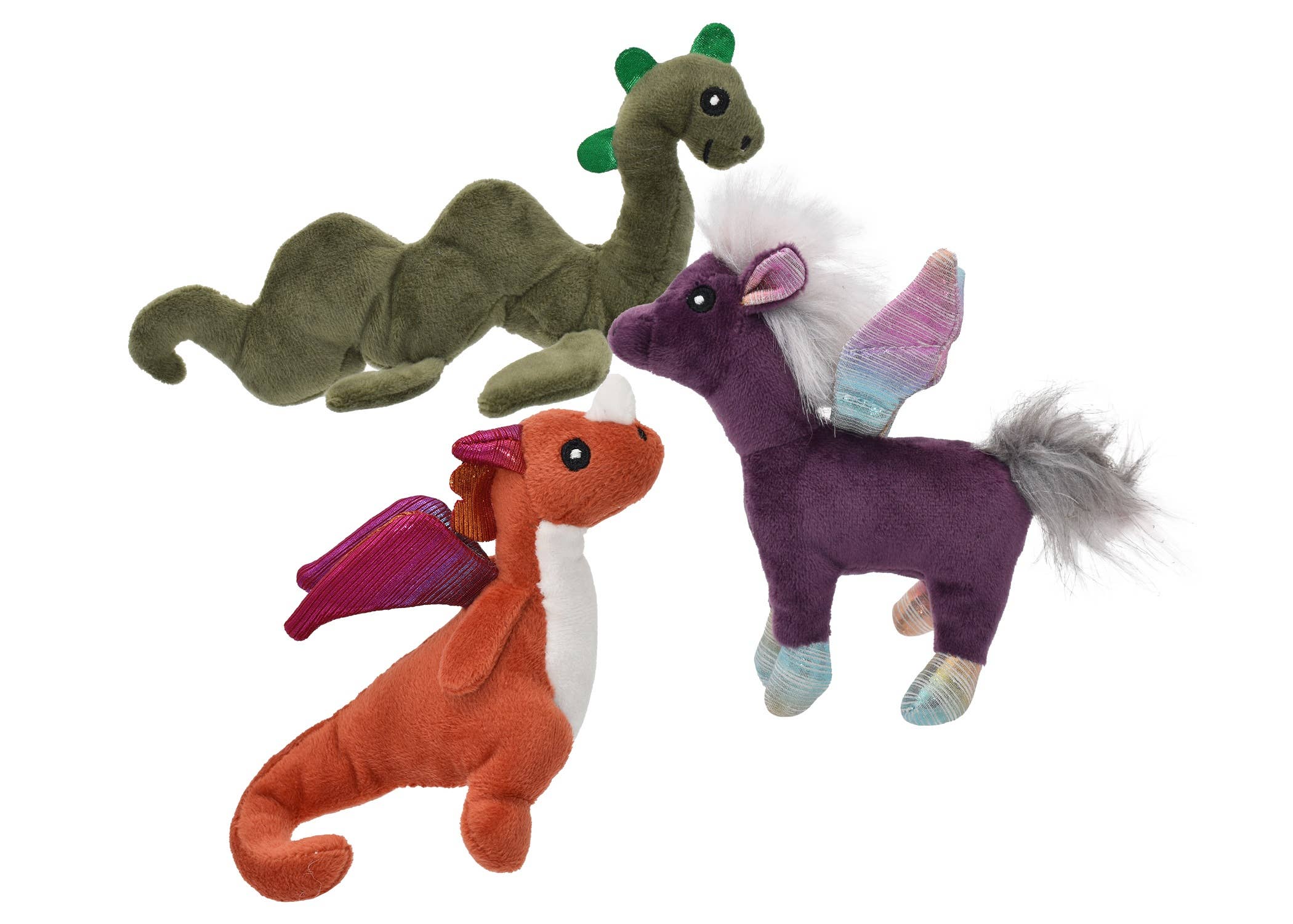 Pet Palette Distribution - Wholesale Pet Plush Toy - Dog - Multipet Mythical Creatures Plush Dog Toy Asst. Mini 5"0