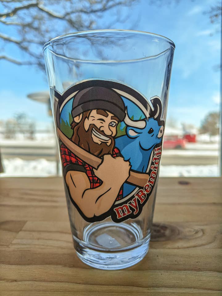myBemidji Pint Glass for wholesale by myBemidji