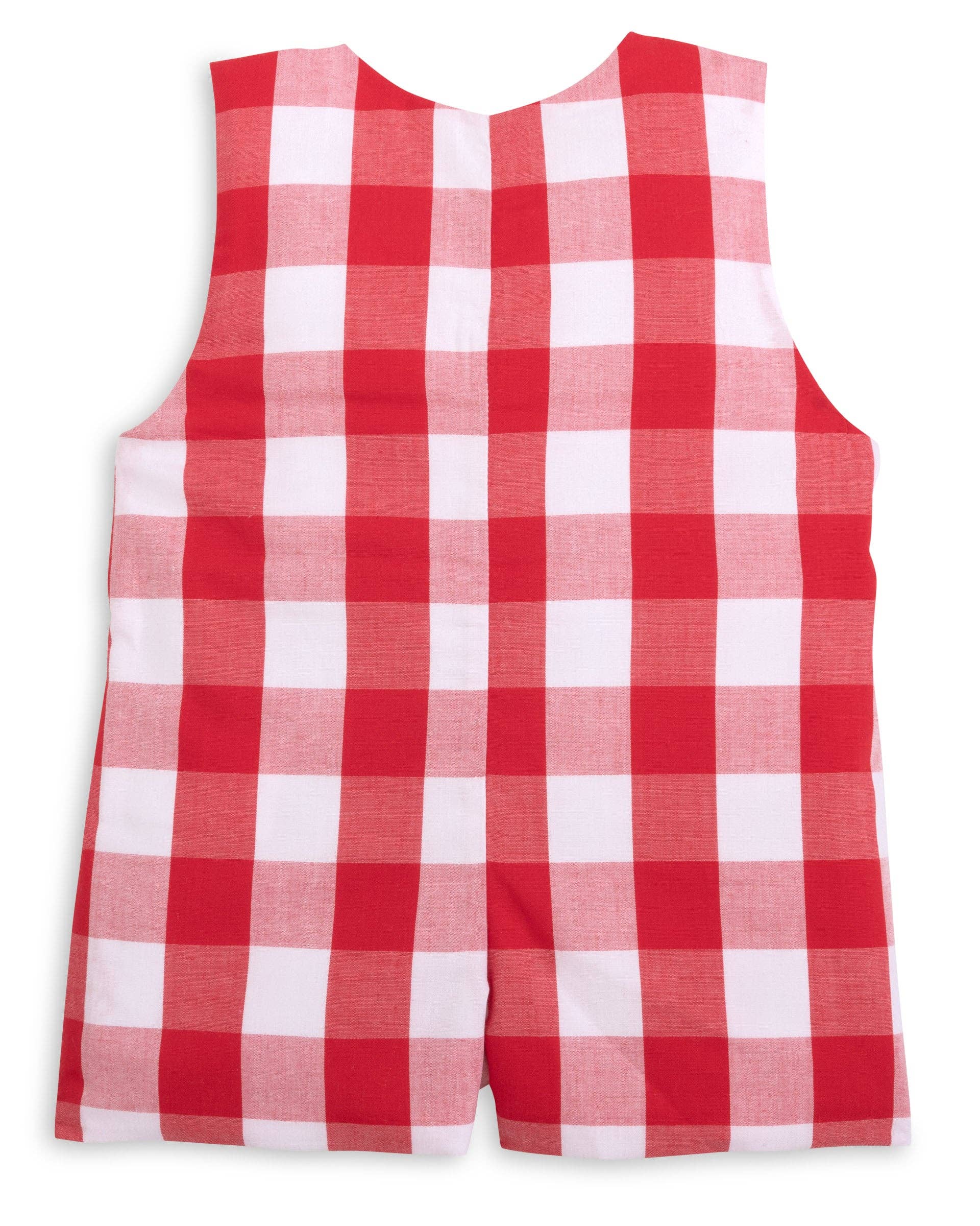 Posh Pickle - Wholesale Jumpsuit - Baby - Scribble Red Gingham Crayon Embroidery Jonjon6