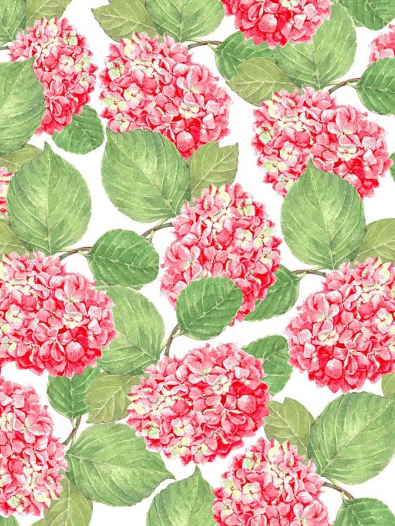 Elaine Keyhole Tank Dress - Red Hydrangeas for wholesale by Sugar Bee Clothing