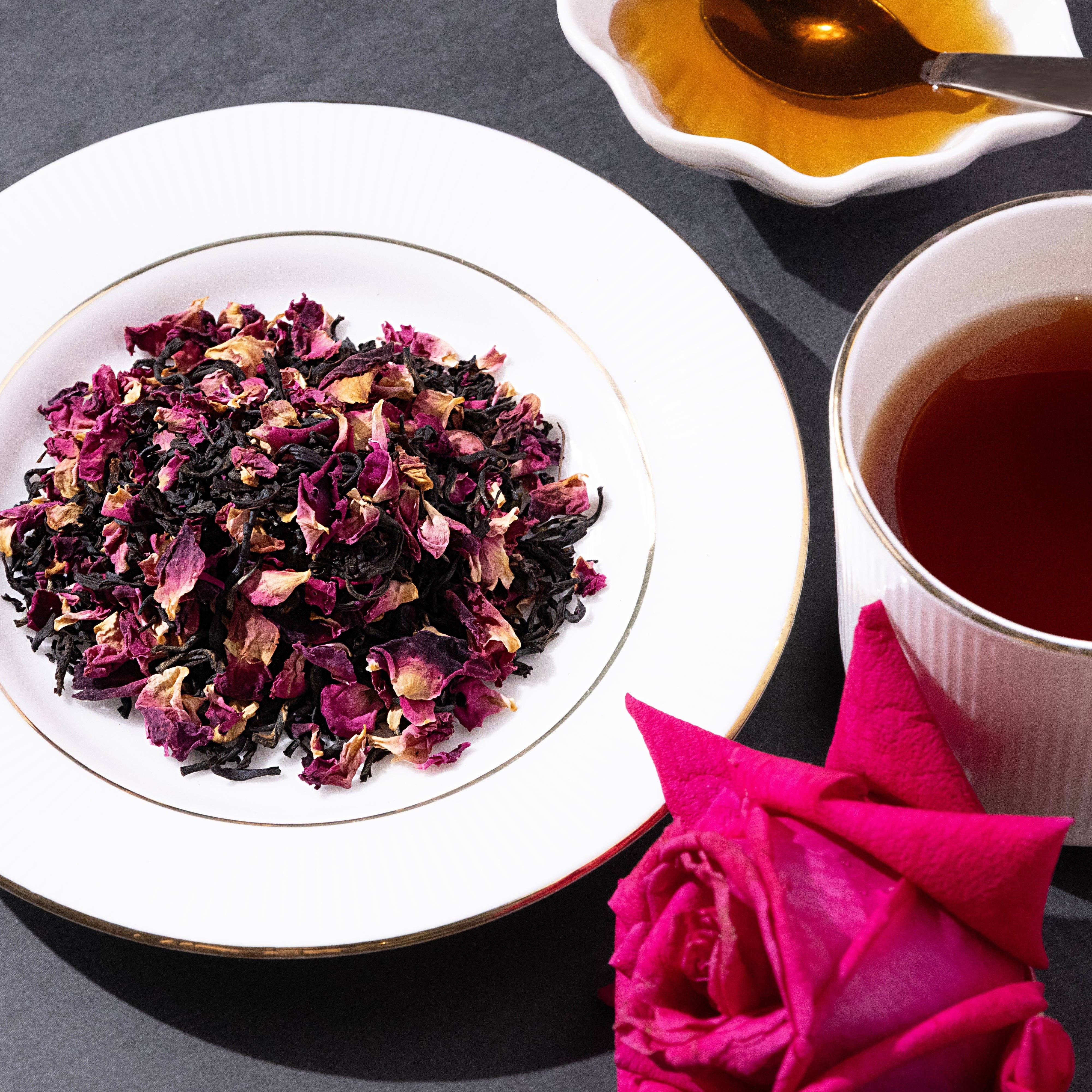 The Tea Heaven - Wholesale Loose tea - Vanilla Rose Loose Leaf Canister (Case of 6)4