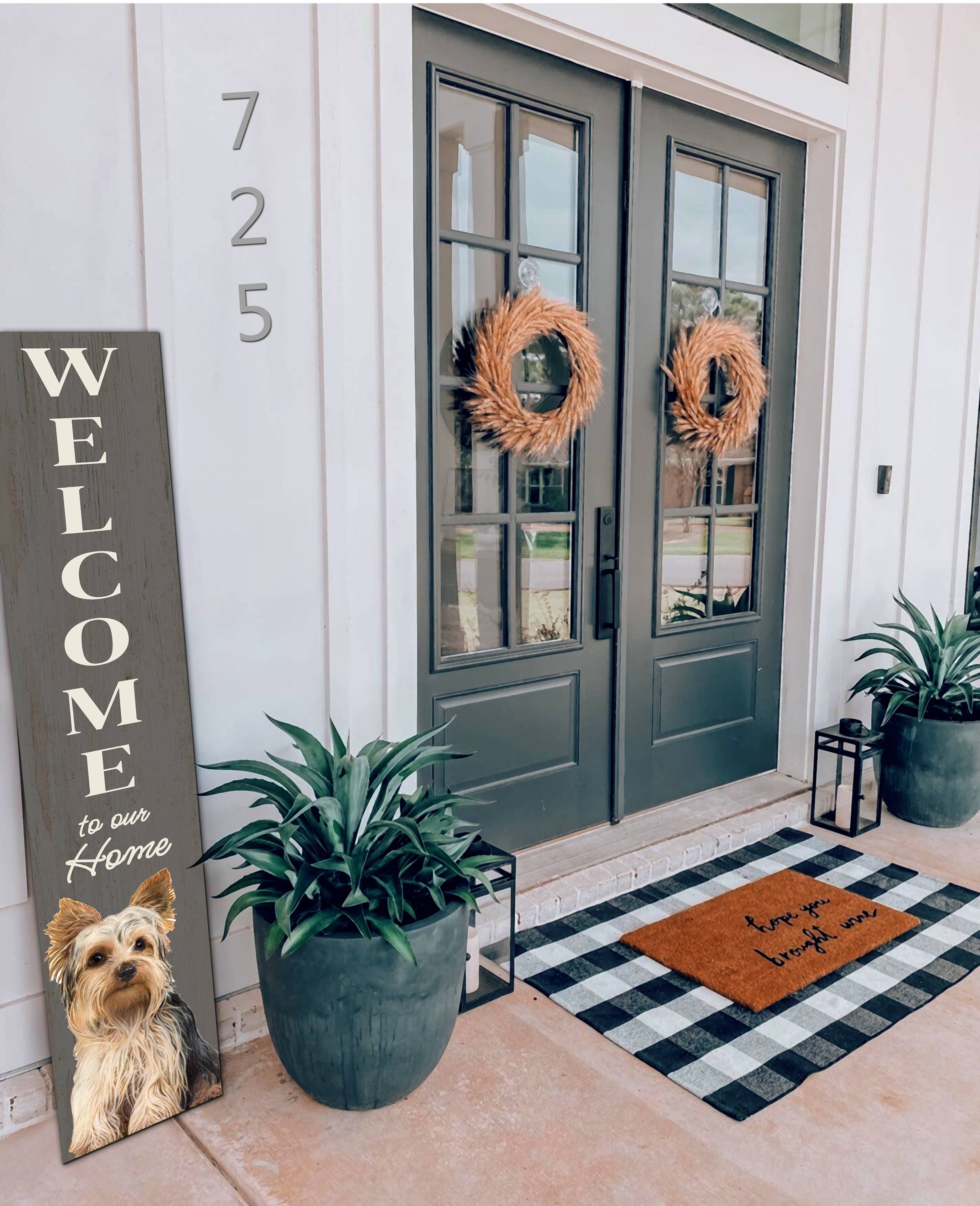 E&S Pets - Wholesale Sign - Yorkie Welcome sign1