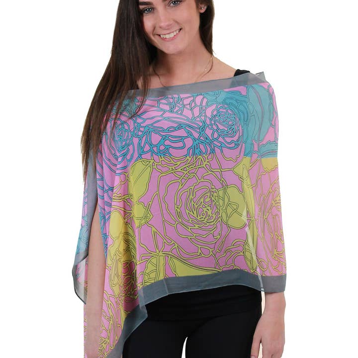 The Magic Scarf Company - Wholesale Wrap – Women's - 2451 - Silky Two Button Shawl61