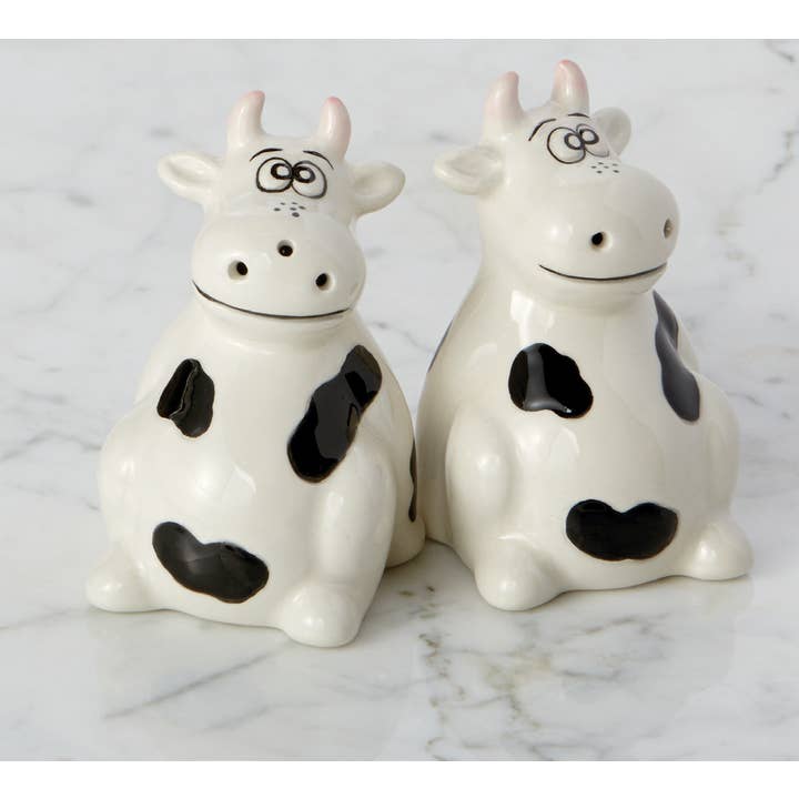 Design Imports - Wholesale Salt & Pepper Shaker Set - Cows Ceramic Salt & Pepper Shakers