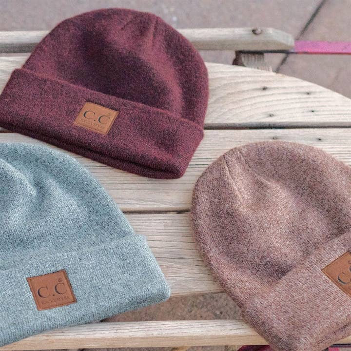 Truly Contagious - Wholesale Beanie - Unisex - CC Beanie Heather Knit Basic ( HTM-9021 )13