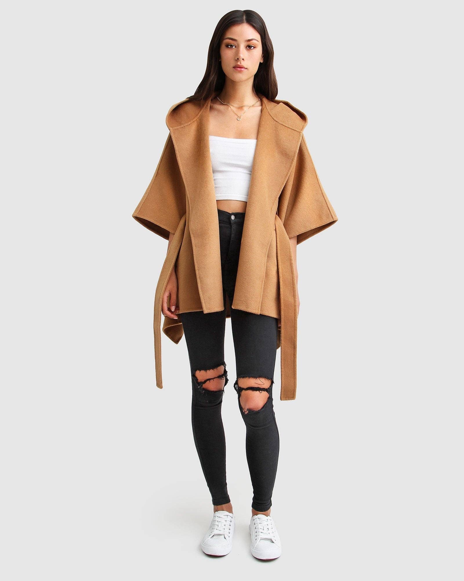 belle & bloom - Wholesale Cape – Women's - Jackson Landing Wool Blend Cape Coat5