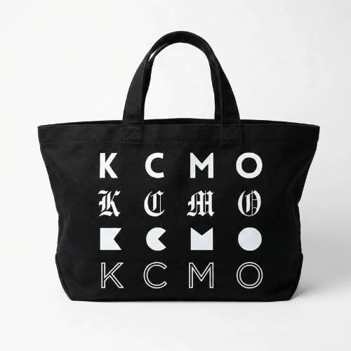 Grand sac fourre-tout XXL - Imprimé répétitif KCMO pour la vente par KCMOCO. Candles
