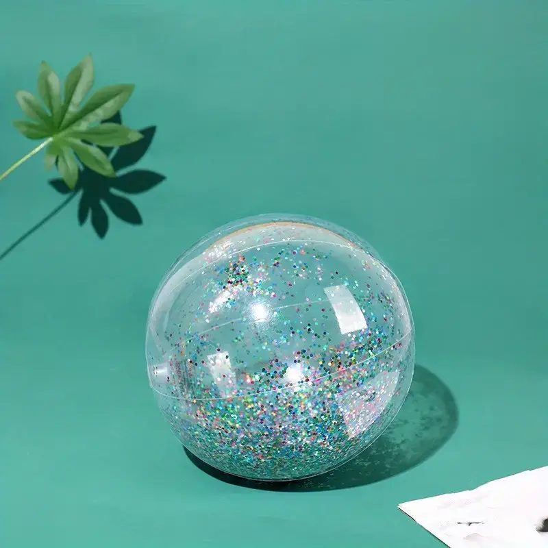 SugarQuoteMeNot LLC - Wholesale Inflatable Toy - Kids & Baby - 31cm inflatable confetti filled beach/party ball1