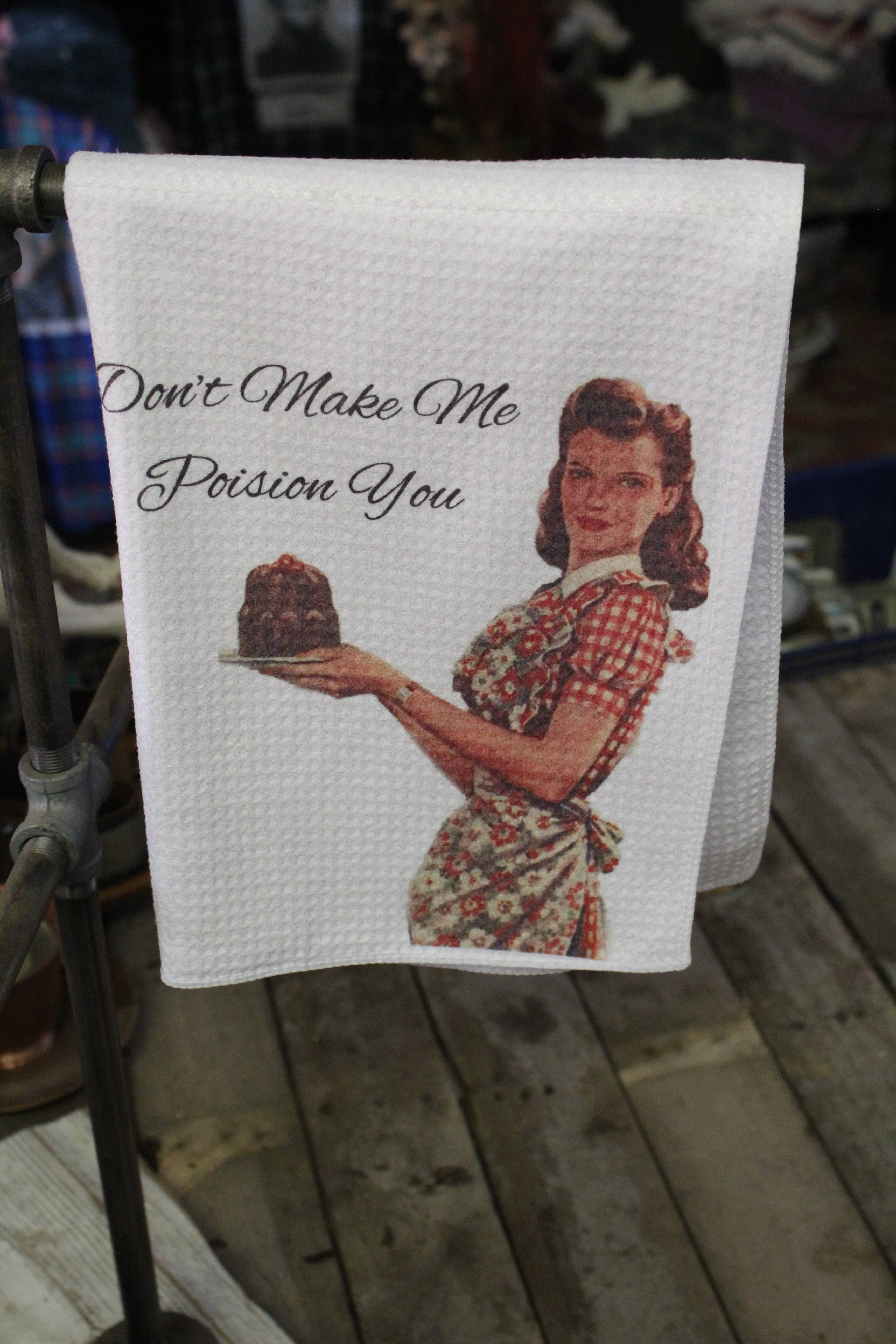 Raven Design - Wholesale Dishcloth - Don't Make Me Poisson You Kitchen Dishcloth/Towel0