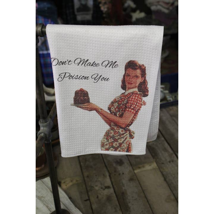 Raven Design - Wholesale Dishcloth - Don't Make Me Poisson You Kitchen Dishcloth/Towel