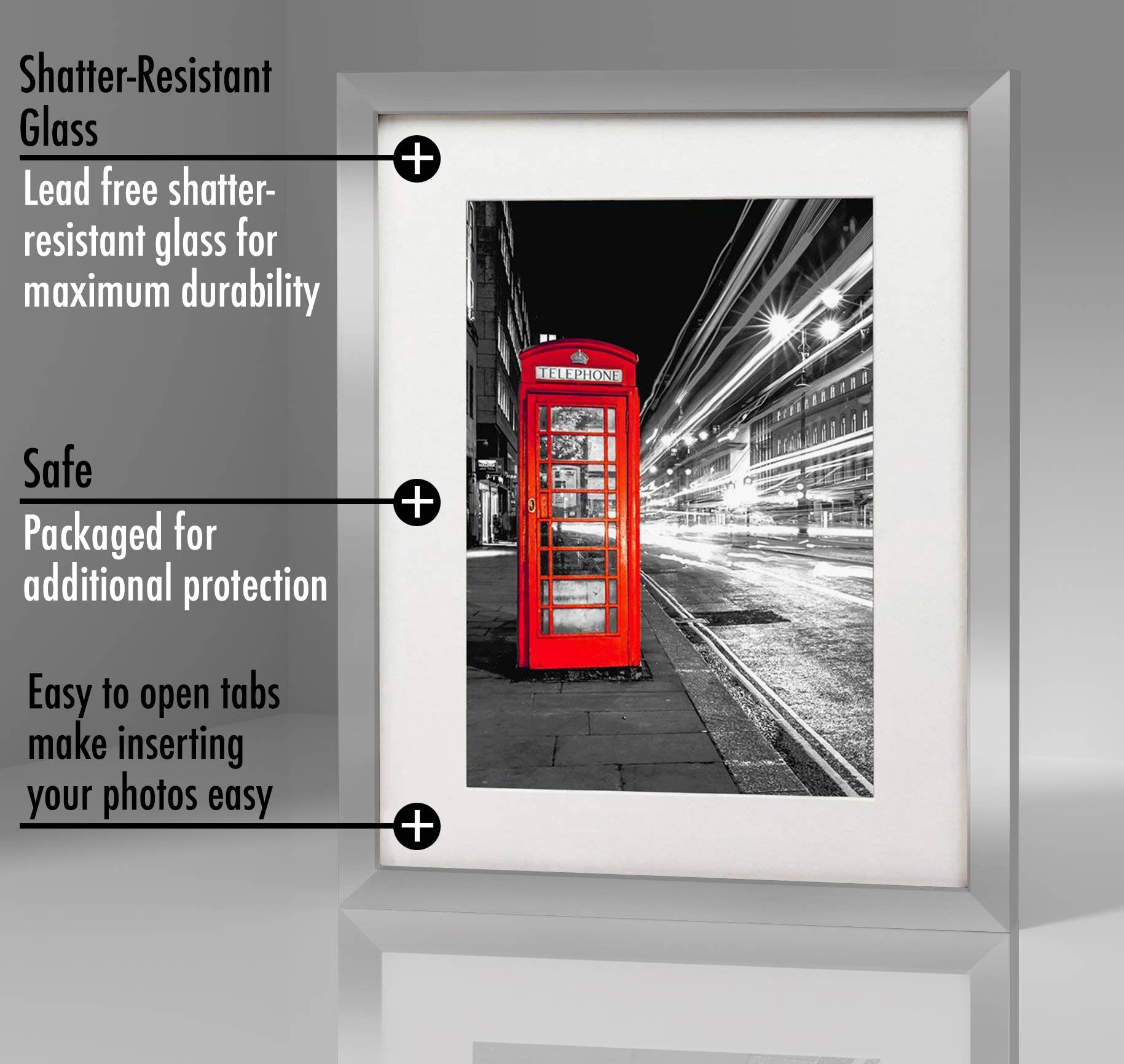 Americanflat - Wholesale Picture Frame - Americanflat Picture Frame with Mat Standard Molding132