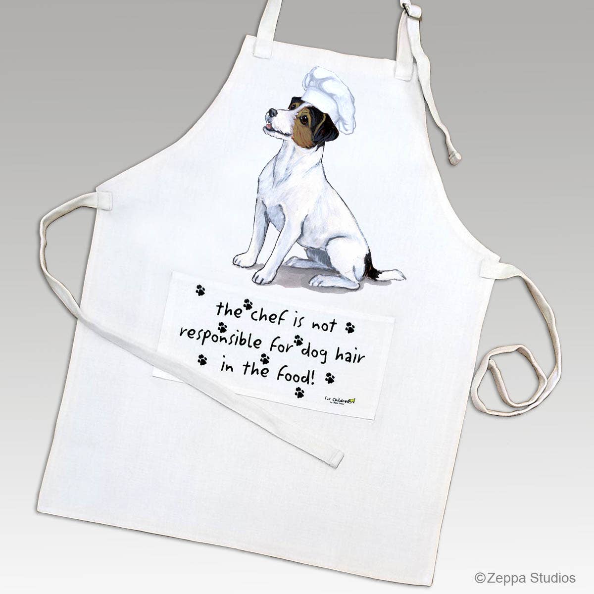 Zeppa Studios - Wholesale Apron - Jack Russell Terrier Tri Color Apron1