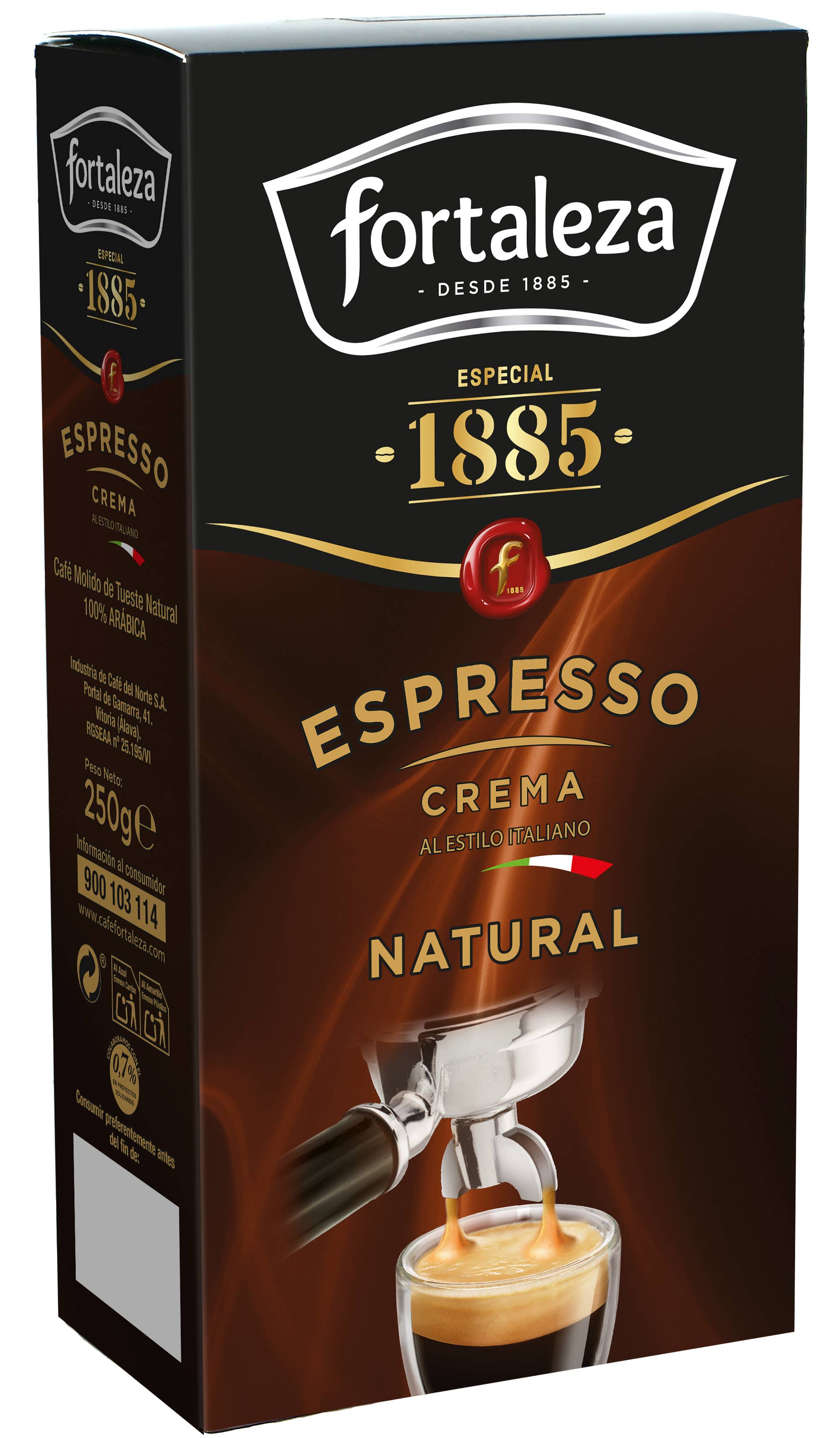 Café Fortaleza - Wholesale Instant Coffee/Espresso - Fortaleza Coffee - Ground Coffee Espresso Natural Cream, 250g3
