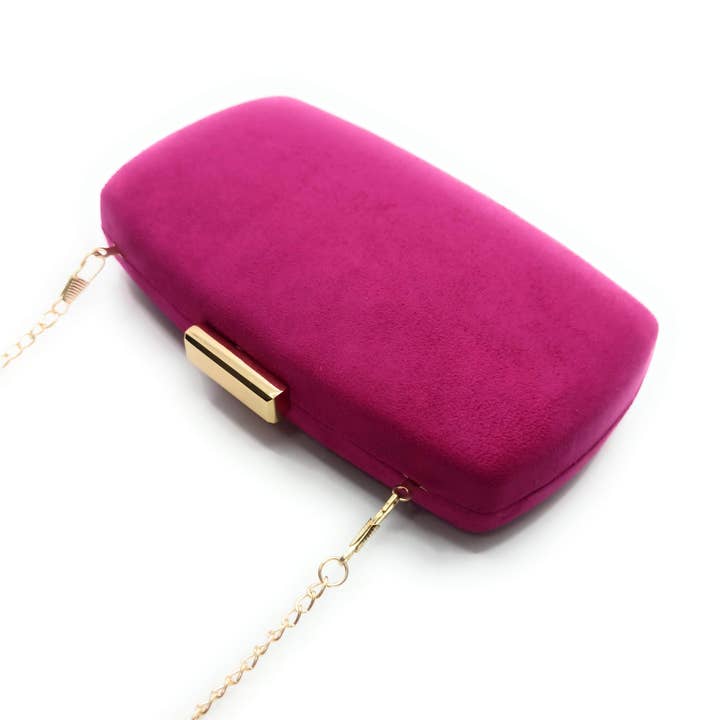 Handbag Party Bag · Bougainvillea Oval Suede for wholesale by BRANDELIA