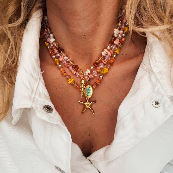 Multicolor beaded semiprecious chips necklaces and other Purchase Wholesale ciondoli argento 925. Free Returns & Net 60 Terms on Faire trending on Faire.