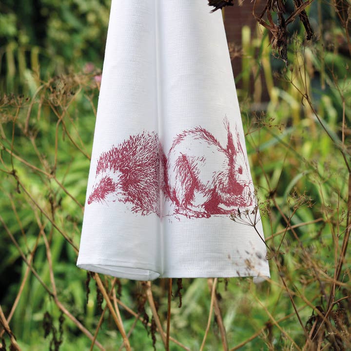 squirrel tea towel for wholesale by Frohstoff Meike Marie Buchholz