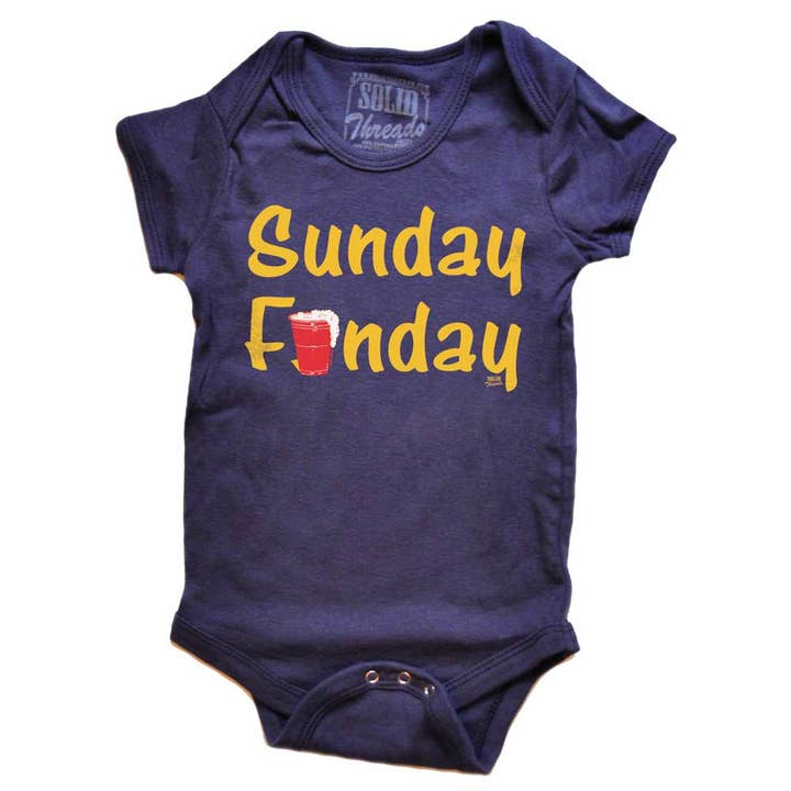 Baby Sunday Funday Onesie for wholesale by Solid Threads