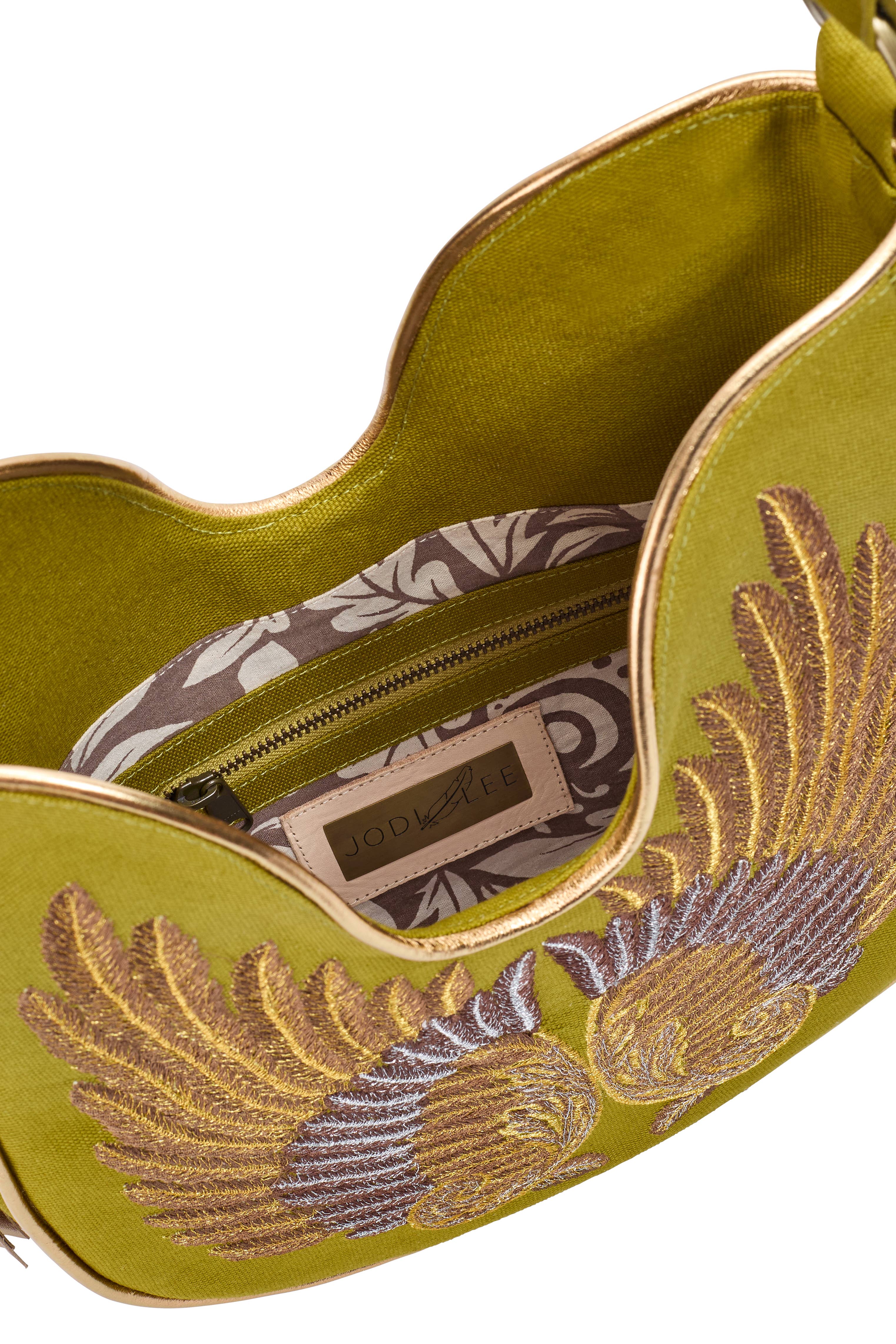 All That Jazz Tote Bag Sicilian Olive/Gold for wholesale on Faire4