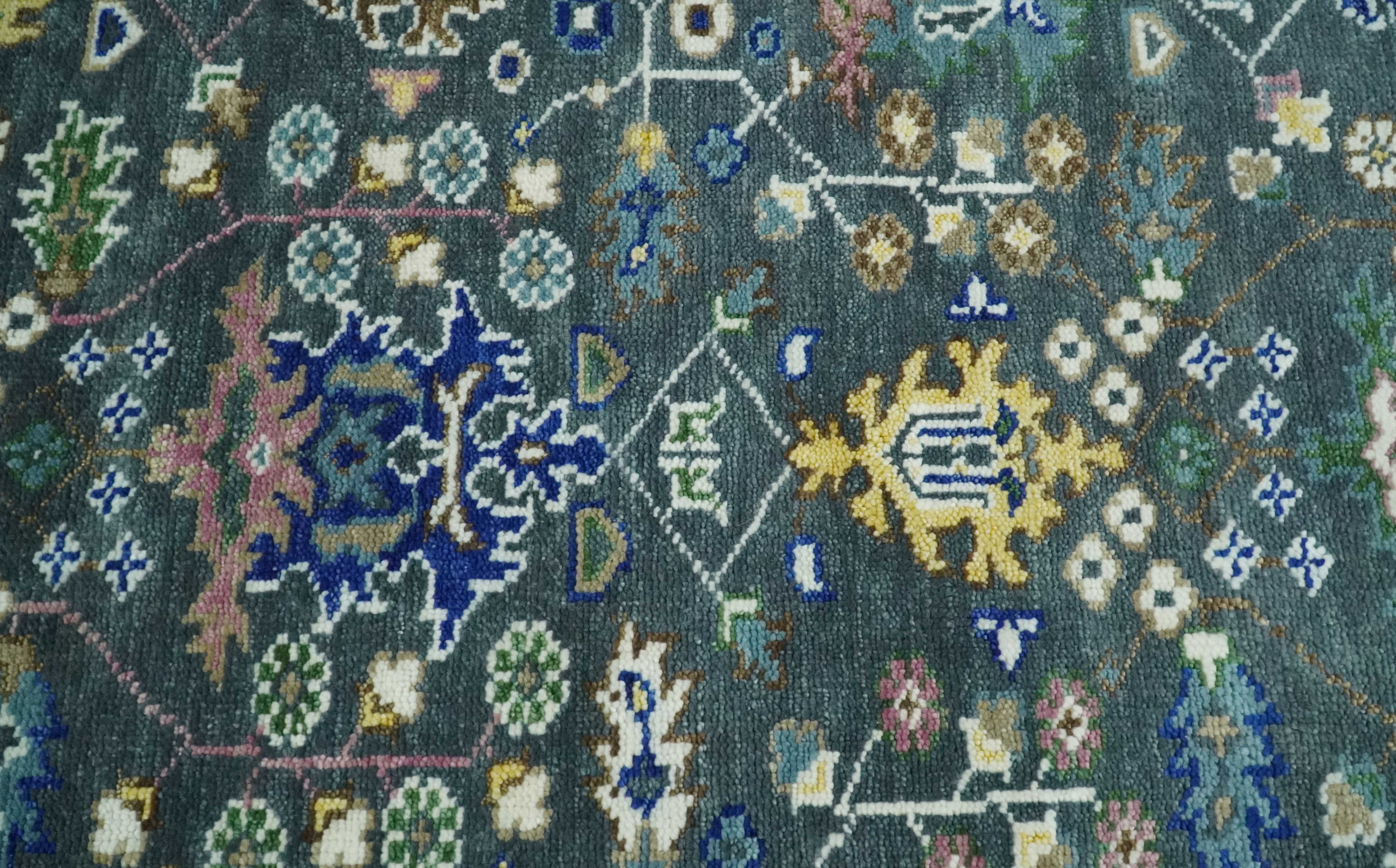 The Rug Decor, Inc. – Tapete por atacado – Antigo 4x6, 5x8, 6x9, 8x10, 9x12, 10x14 e 12x15 Musgo Verde Nocado à Mão e Azul Tapete de Lã Oushak Vintage Turco Tradicional Turco, Sala de Estar e Quarto7