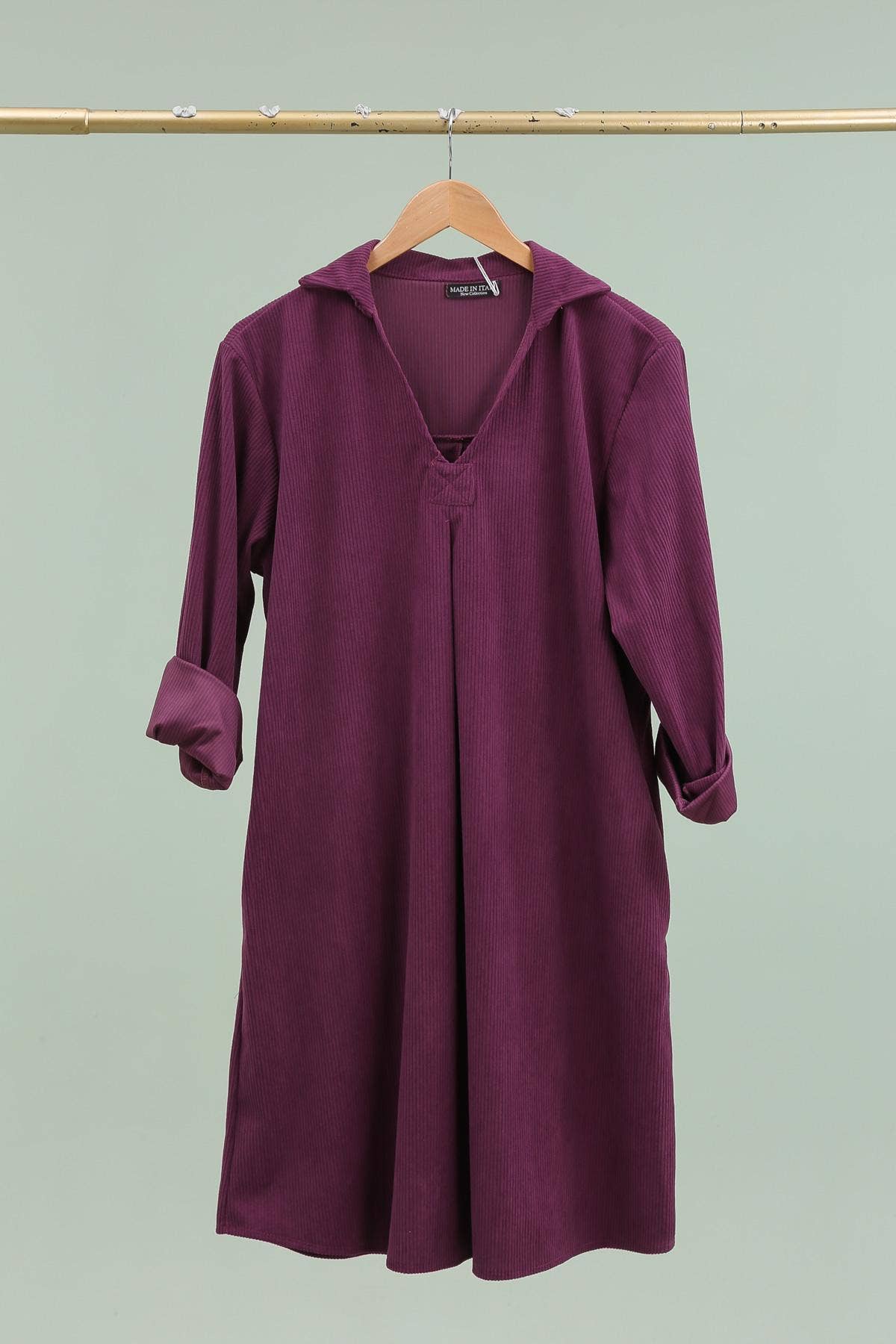 la maison des fibres naturelles - Wholesale Dress - Women's - Ribbed dress 8216 5% Elastane 20% Cotton 75% Polyester12