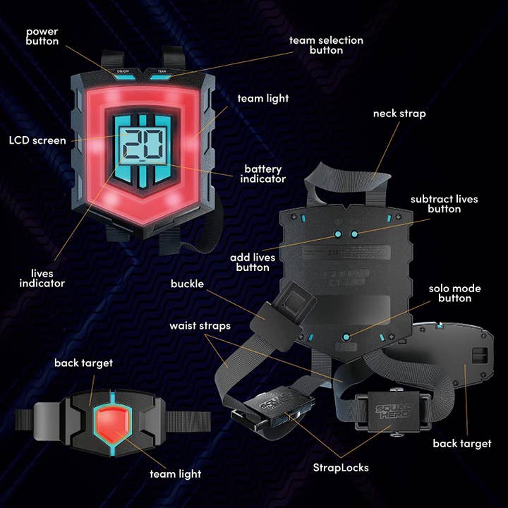 Squad Hero - Wholesale Electronic Toy - Kids & Baby - Rechargeable Laser Tag Set 2.0 (NORTH AMERICAN VERSION)
