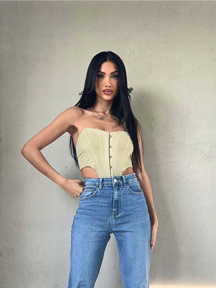REDIAL PARIS - Wholesale Jeans - Women's - Wide leg blue jeans - RD2111