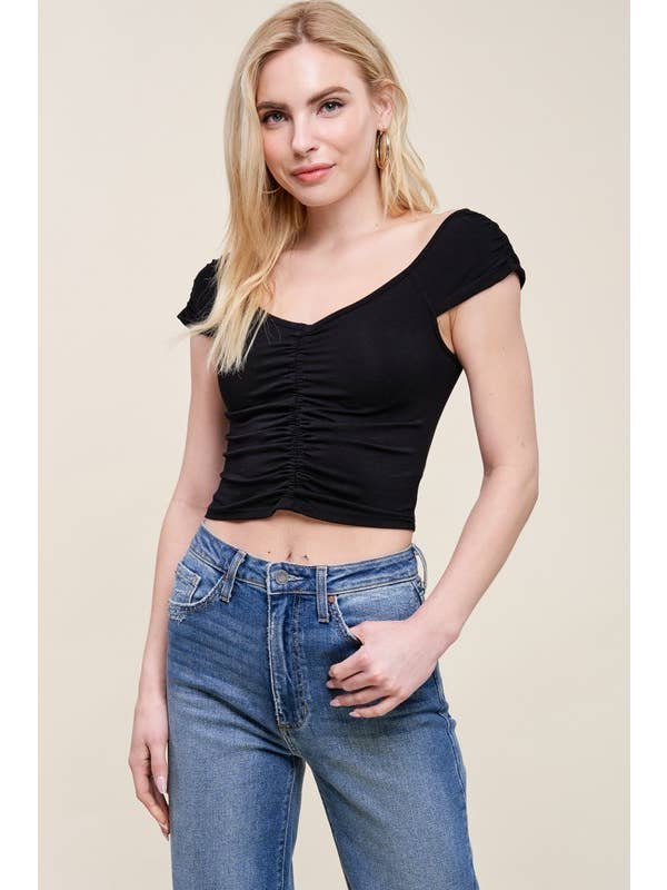 Charlotte Avery - Wholesale Blouse - Women's - Ruched Top