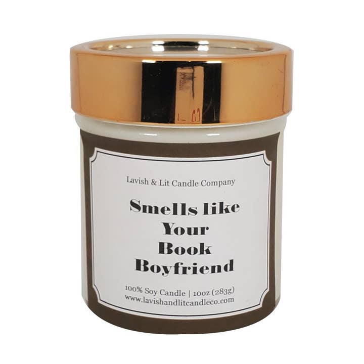 Smells Like Your Book Boyfriend - Bougie parfumée pour la vente par Lavish & Lit Candle Company