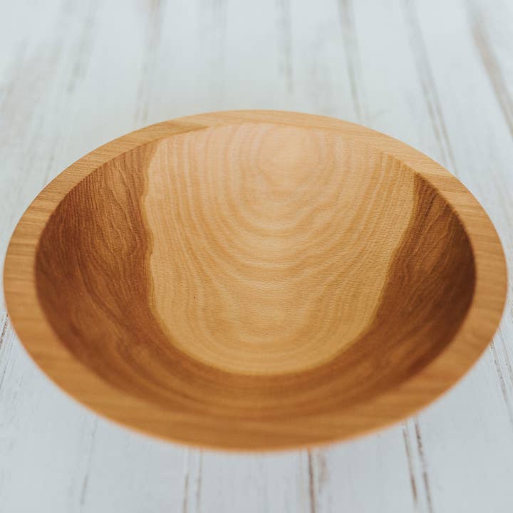 Beech - Natural - 9" Bowl/Oil Finish for wholesale by Holland Bowl Mill