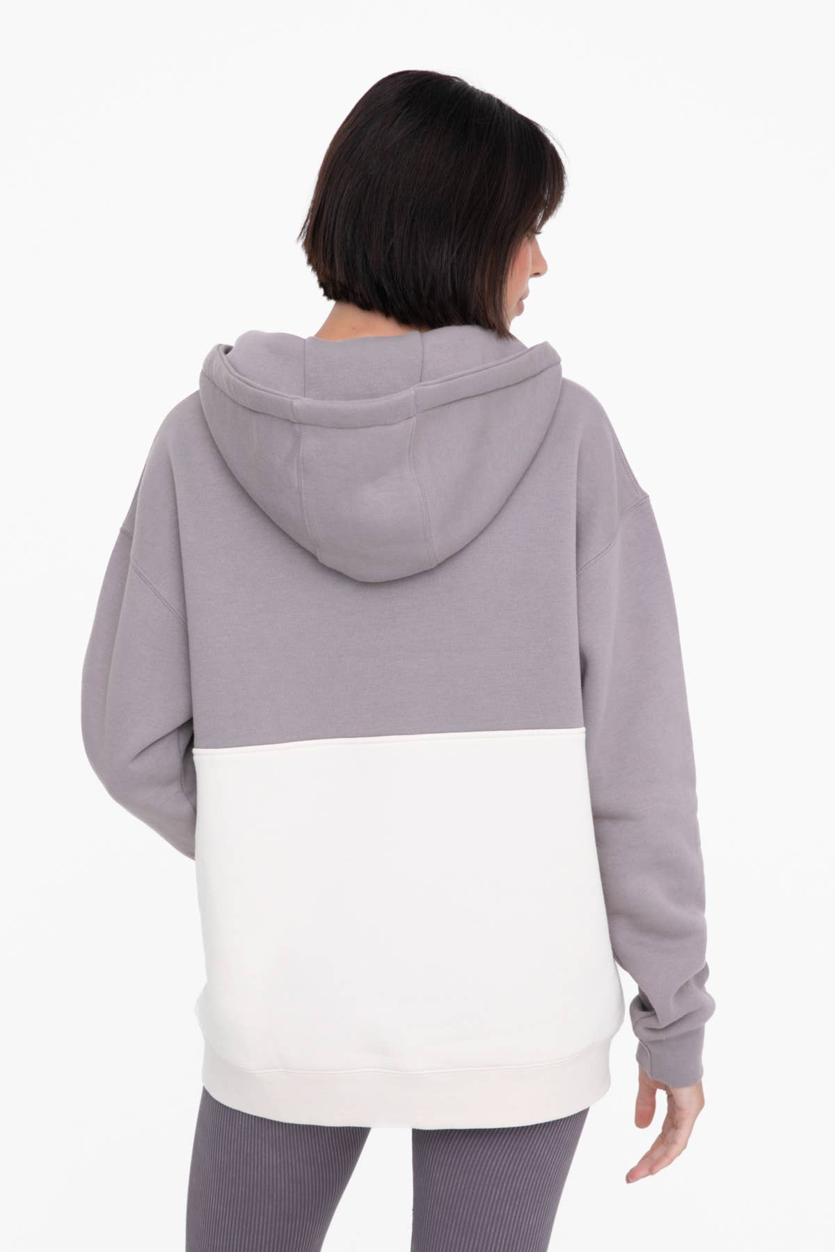 Mono B - Wholesale Hoodie - Women's - 2-Tone Color Blocked Hoodie with Pocket7