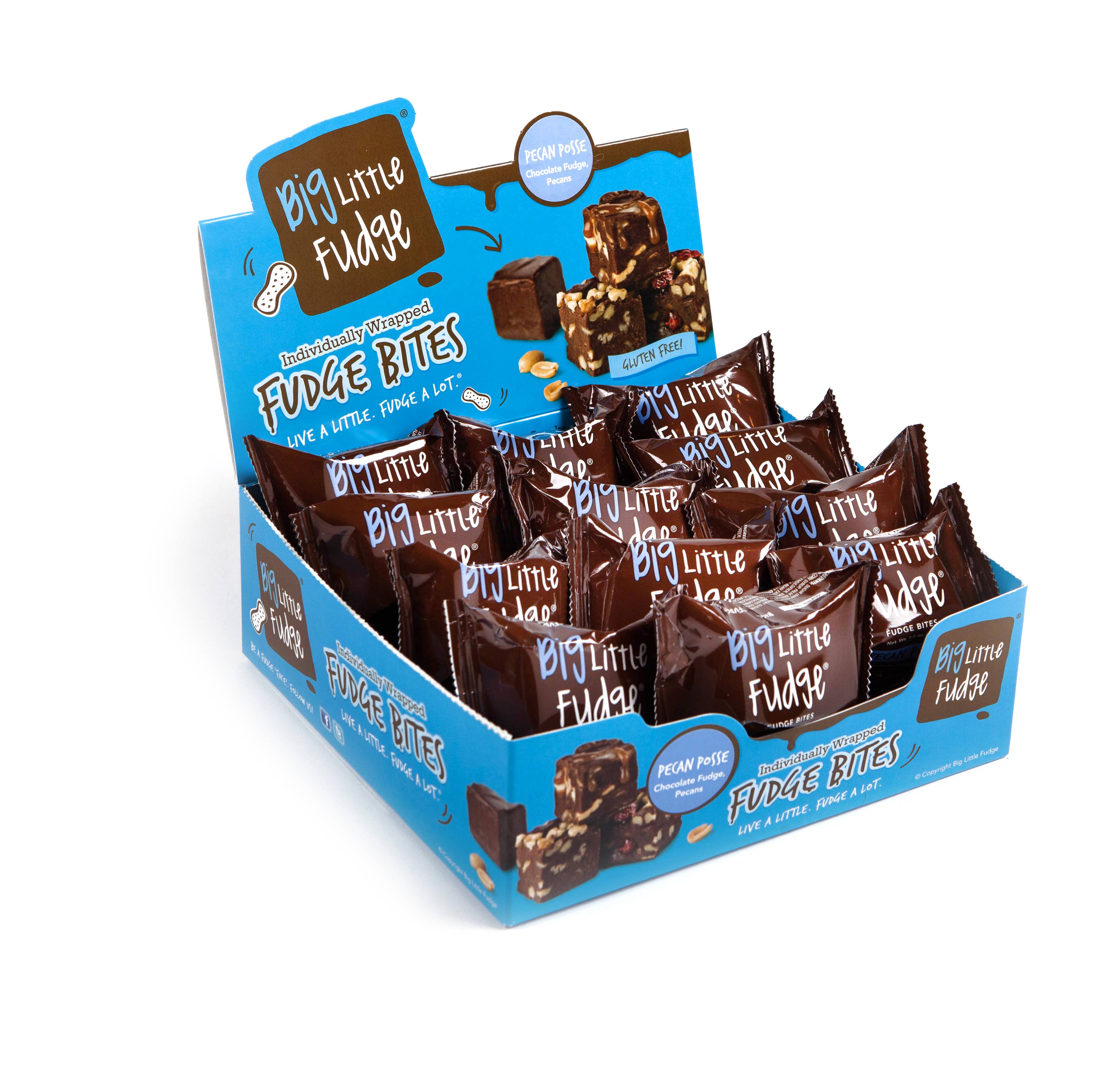 Grab N' Go 24 pc Fudge Bites - Pecan Posse for wholesale by Big Little Fudge