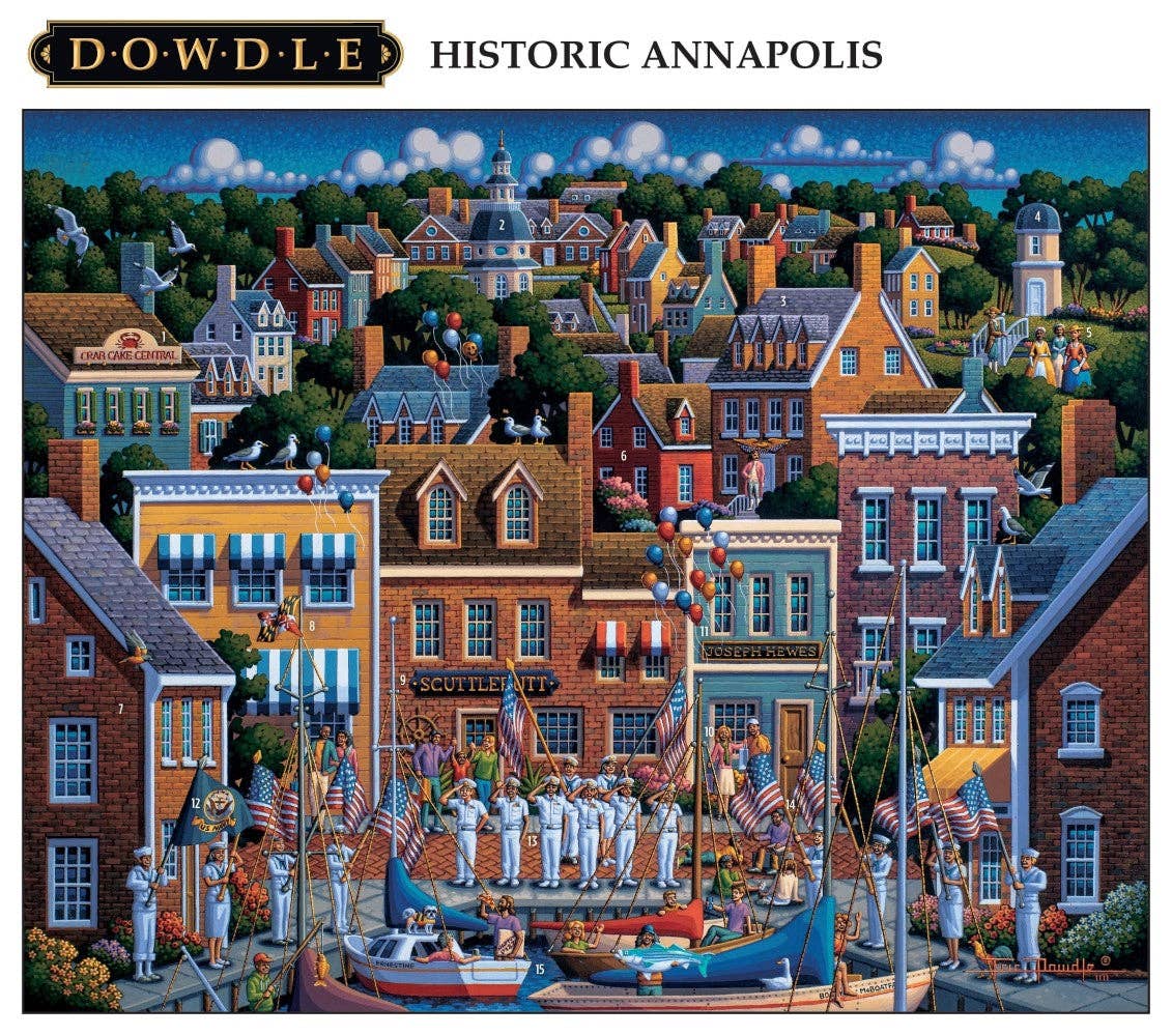 Boardwalk Puzzle Company - Wholesale Puzzle - Adult - Historic Annapolis - 500 Piece1