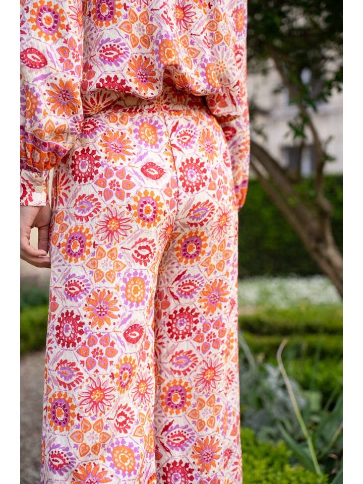 CHOKLATE PARIS - Wholesale Pants - Women's - Ethnic print pants - CK08183-919