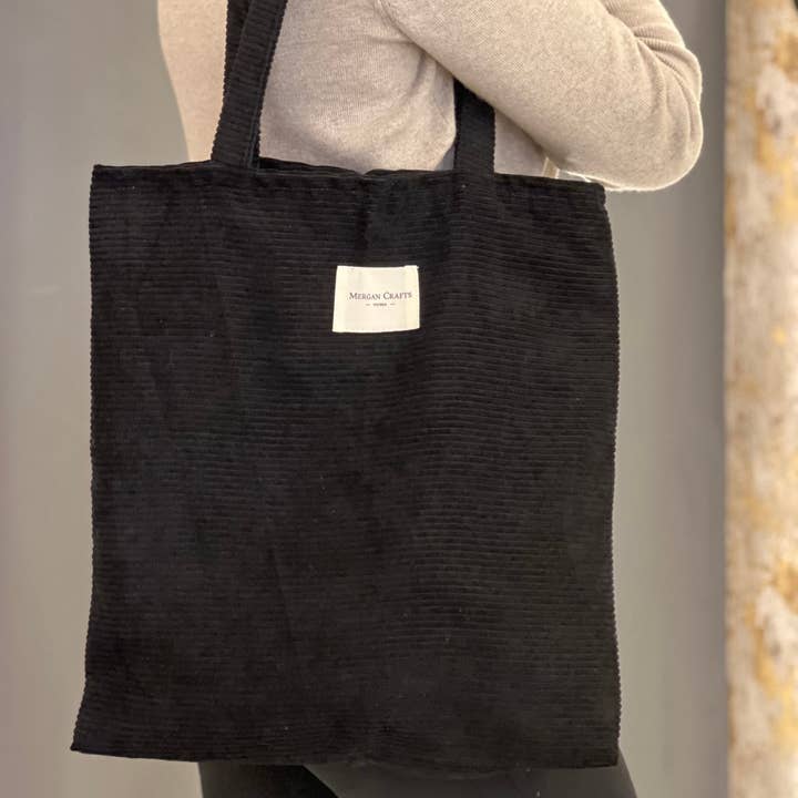MERGAN CRAFTS - TEXTILE - Wholesale Tote Bag - Women's - Tote Bag, Shopping bag, with long Strap- Corduroy2