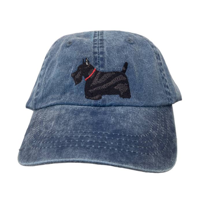 Scottish Terrier, Black, Dog Breed Baseball Cap for wholesale by Tug Tees