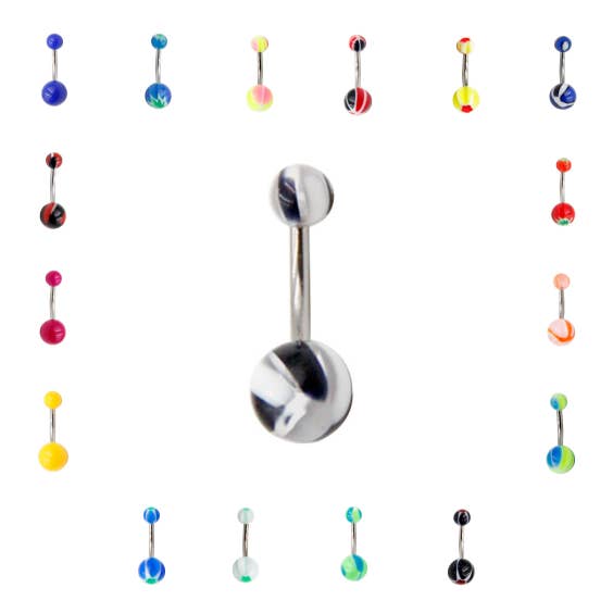 Piercing en el ombligo con forma de pulpo y plátano - PD-041 para venta al por mayor de Awaken