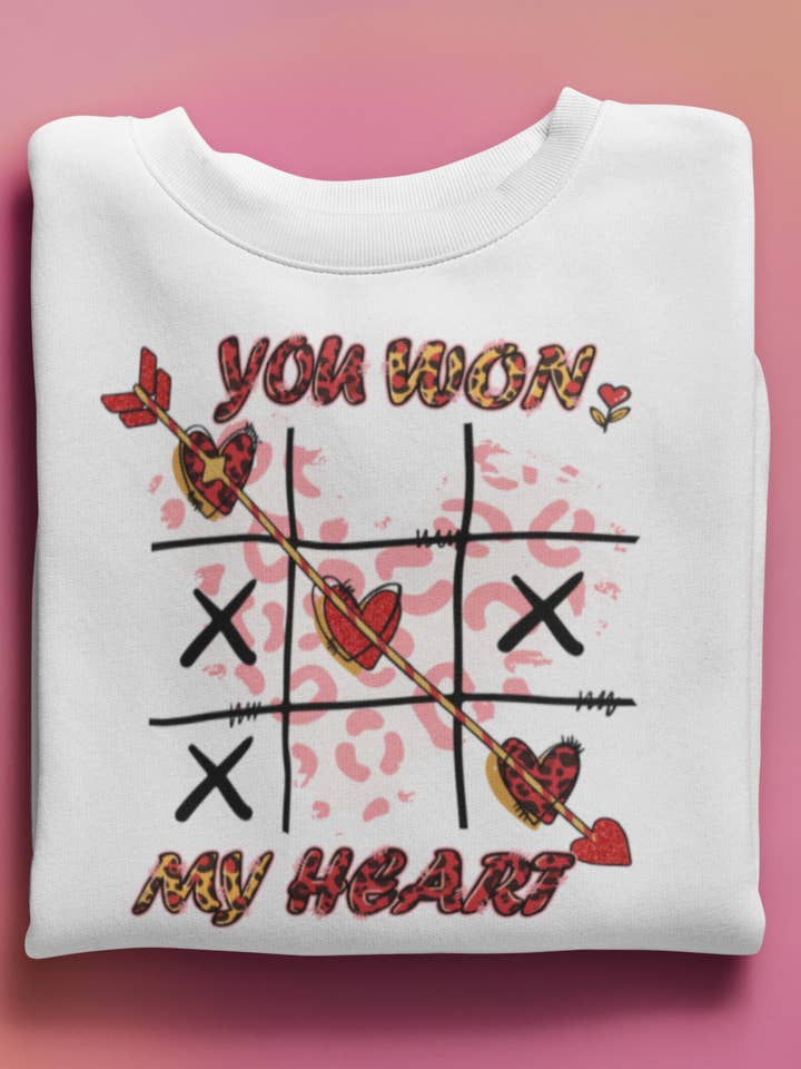 DTF Print Valentines noughts and crosses for wholesale by The Willow Farm