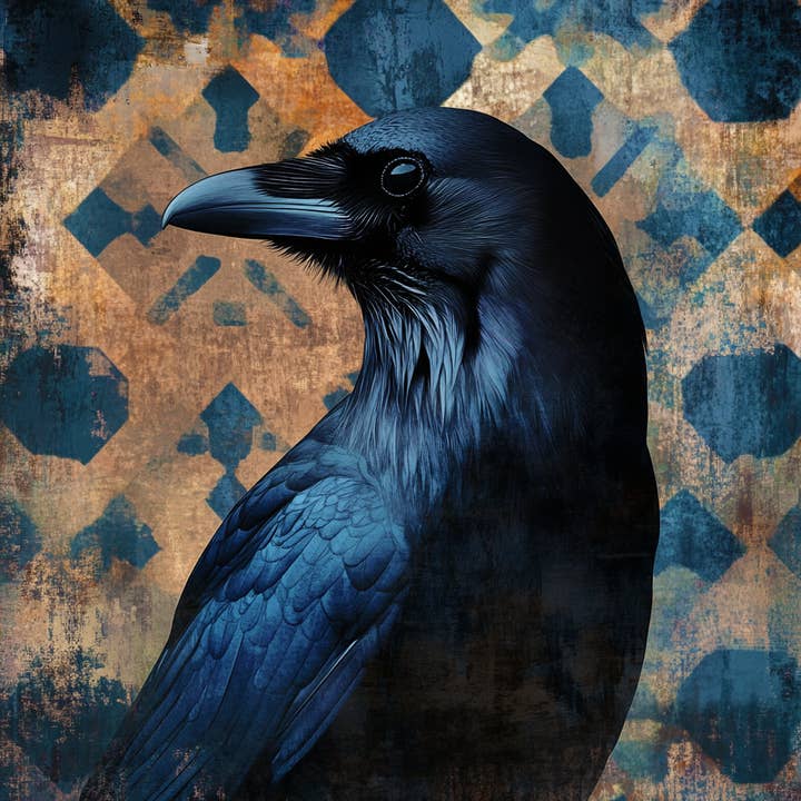 Mowbi - Wholesale Art print - Vintage Raven Portrait - Art Prints - 8"x10" Artwork for 11"x14" Frame0