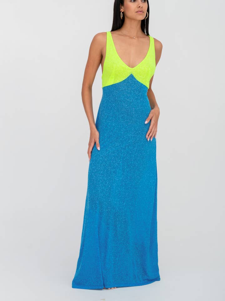 pītusa - Vendita all'ingrosso Vestito - Donna - Abito a sirena colorblock0