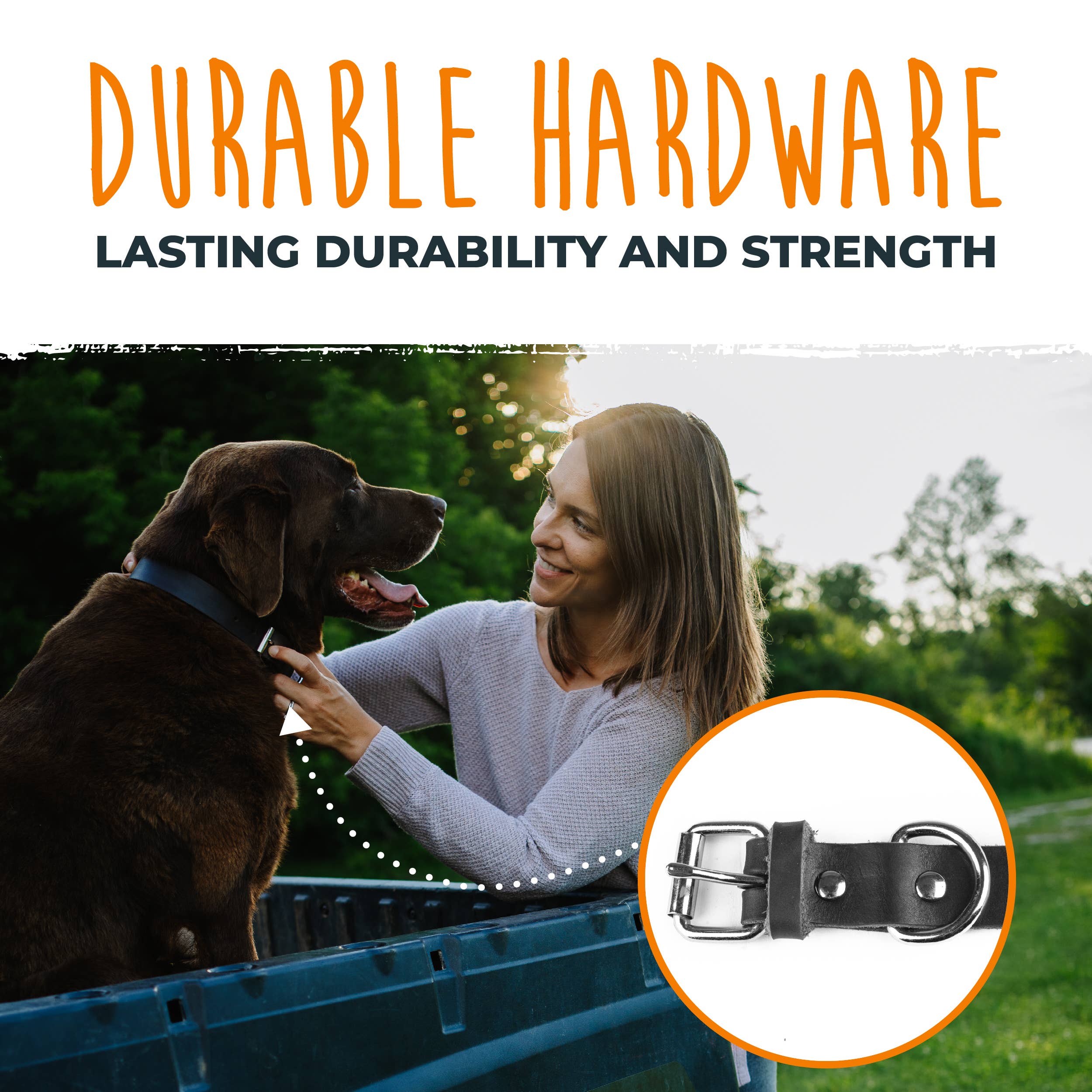 Mighty Paw - Wholesale Pet Collar - Dog - Leather Dog Collar - Distressed13