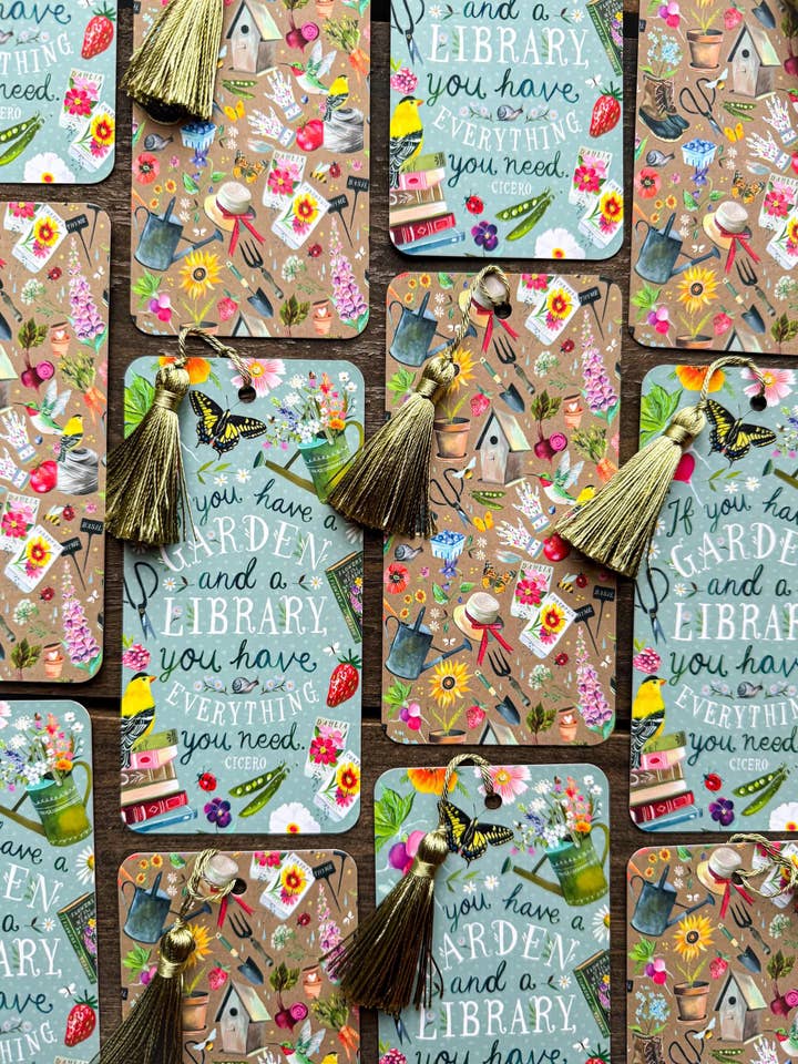 Segnalibro da giardino e biblioteca per la vendita all'ingrosso da parte di Katie Daisy