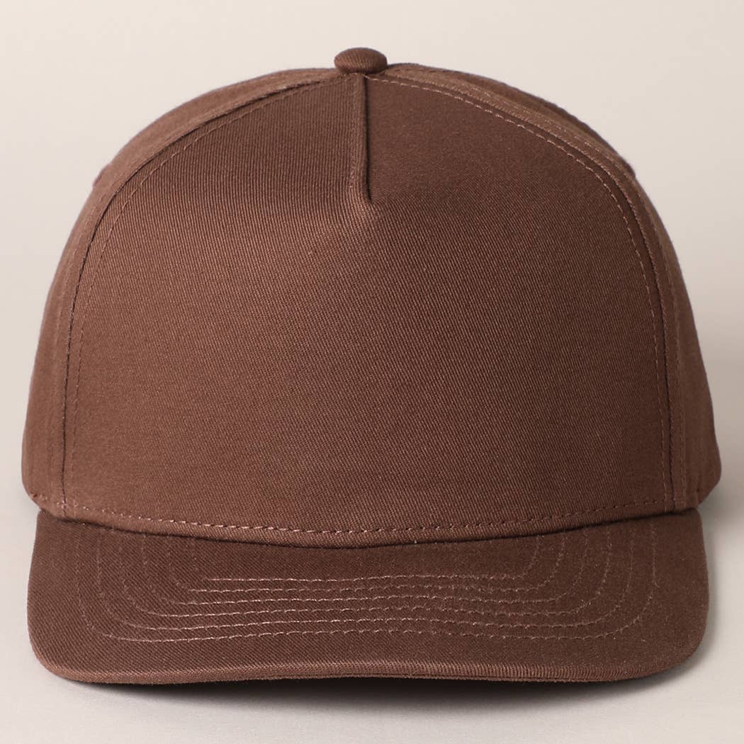 Fashion City - Wholesale Baseball Cap - Unisex - Solid Colored Cotton 5 Panel Baseball Cap8