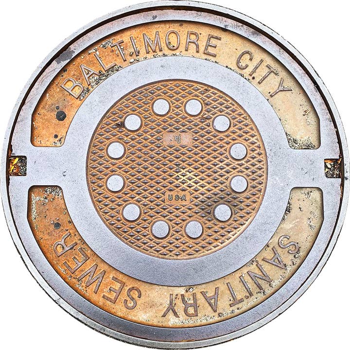 PROJECT EAST - Baltimore, MD - Deurmat voor rioolafdekking voor wholesale door Vernakular Photo Designs