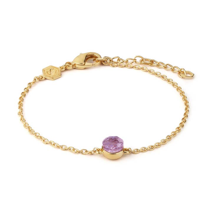 Aurora Bracelet in Amethyst Stone for wholesale by Sloya