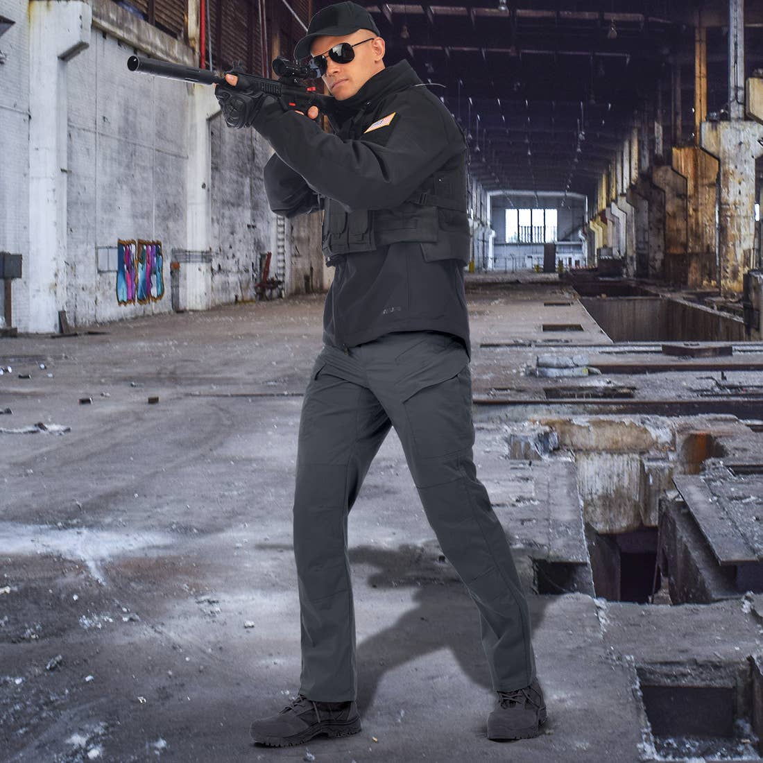 Qing Dao Lai Si Ma Te Fang Zhi You Xian Gong Si - Wholesale Pants - Men's - Men's Work Cargo Pants Ripstop 14 Pockets Water Resistant15