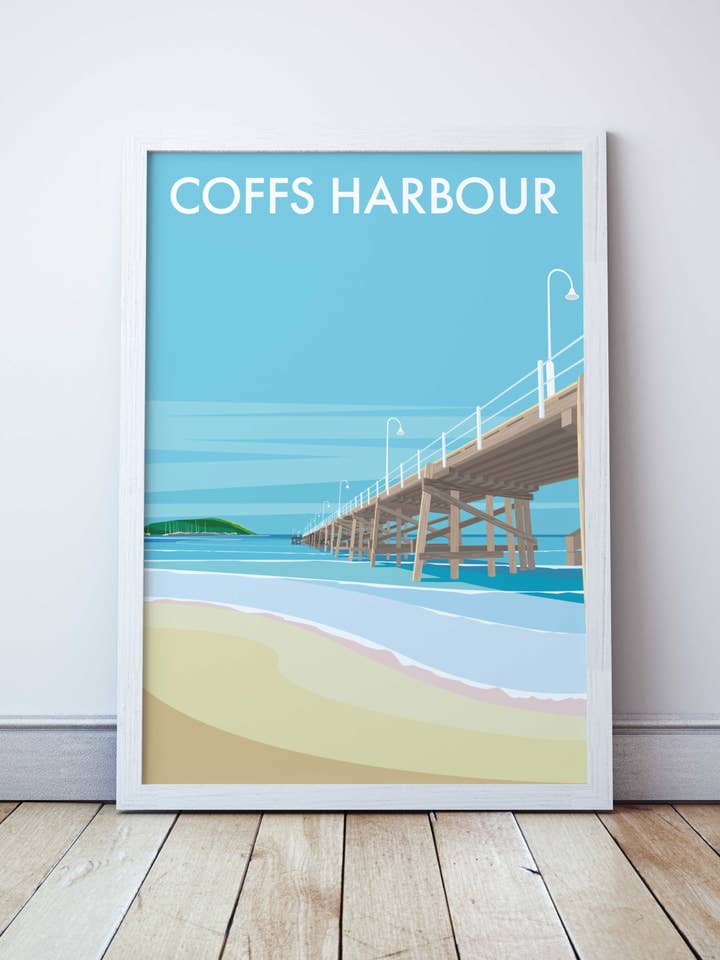 Coffs Harbour Jetty Beach Print for wholesale by Seascape Prints