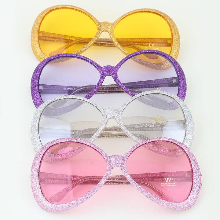 Bedazzled Glitter Infinity Sunglasses for wholesale by 3AM BY H&D ACCESSORIES