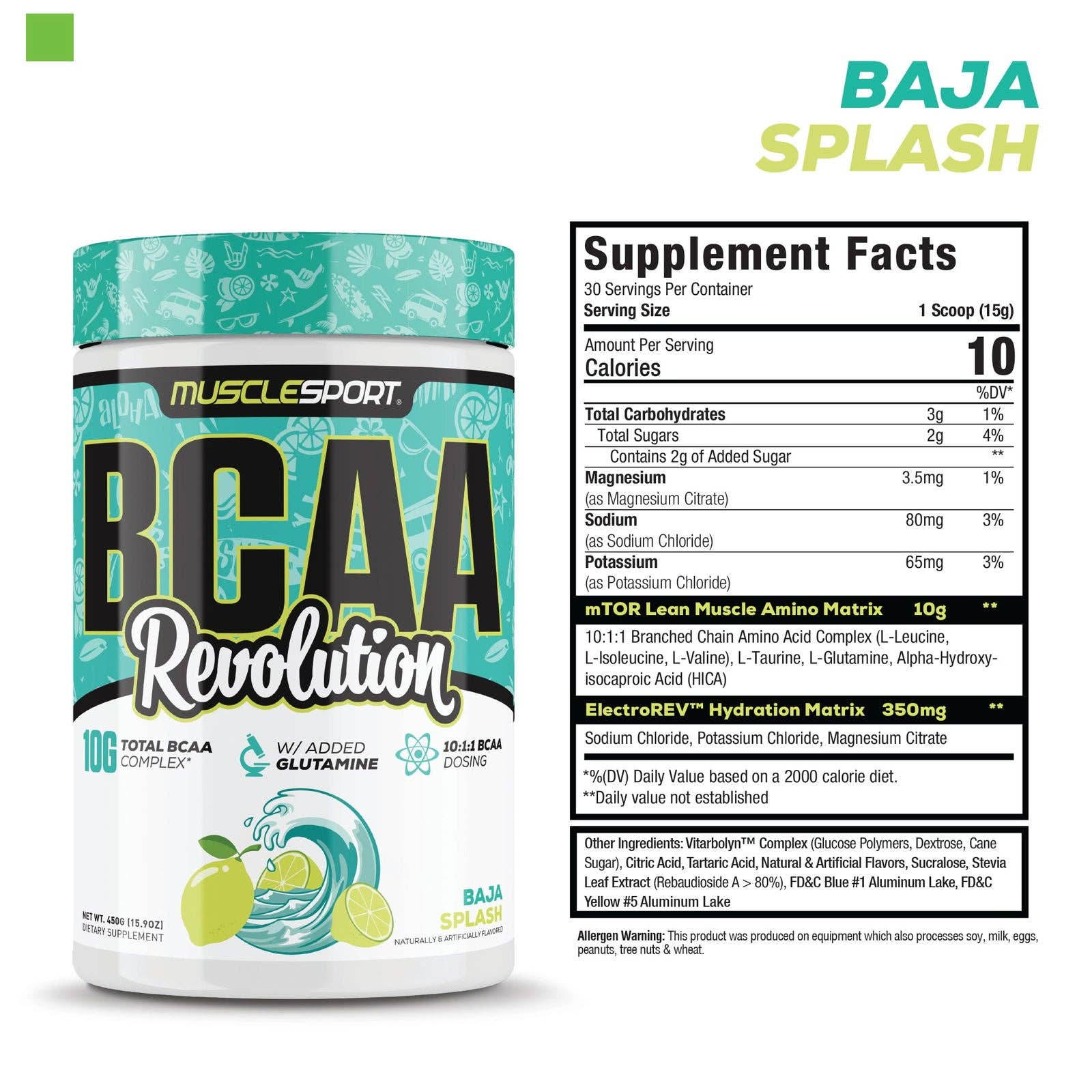 MuscleSport - Wholesale Protein/Superfood Powder - BCAA Revolution™10