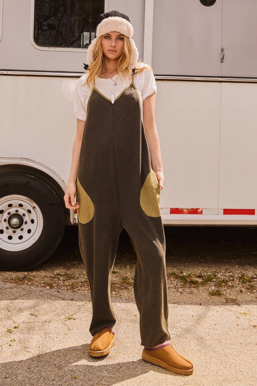 Oddi - Wholesale Jumpsuit - Women's - Plus Acid Washed Oversized  Jumpsuits5