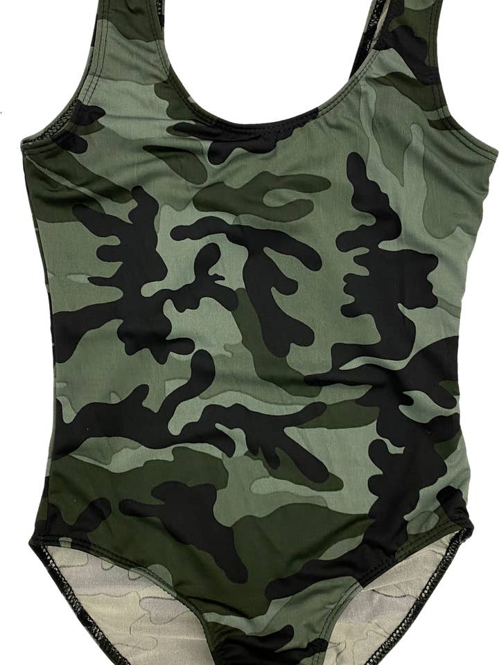 Fato de banho infantil camuflagem de uma peça por atacado de Cheryl Creations Kids